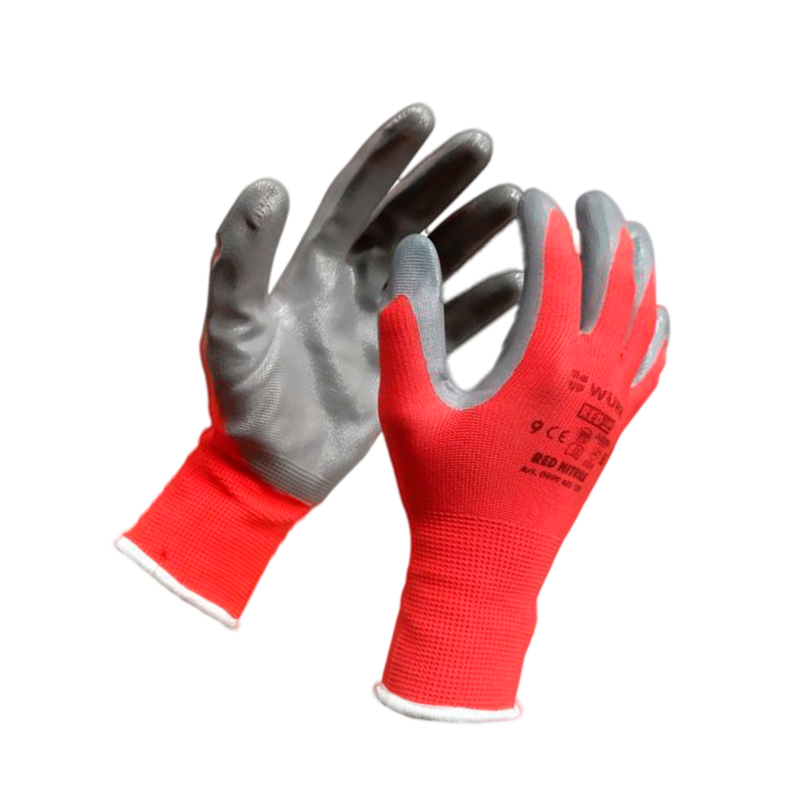 Guantes construcción rojos